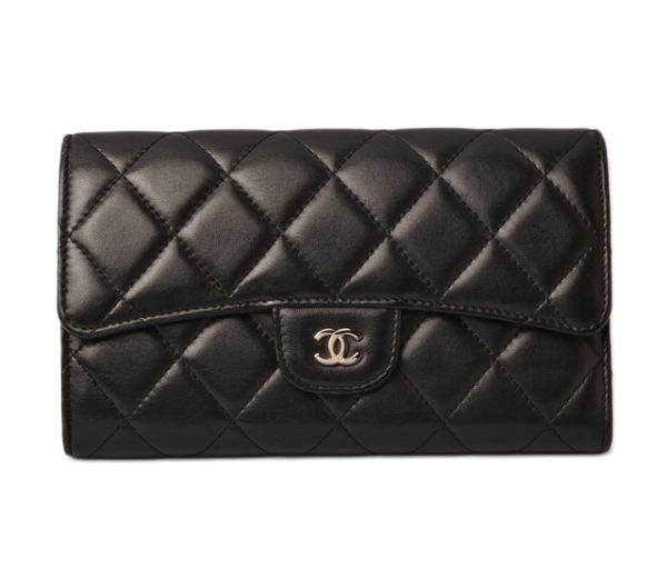 c 18 053 1 Chanel Timeless Wallet Lambskin Black