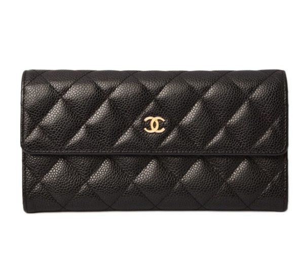 c 18 061 1 Chanel Timeless Wallet Lambskin Black