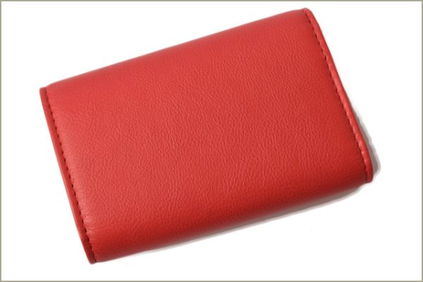 c 18 066 4 CHANEL Key Case Grained Calf Coral Red