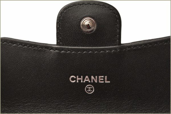 c 18 076 5 CHANEL Coin Case Lambskin Black