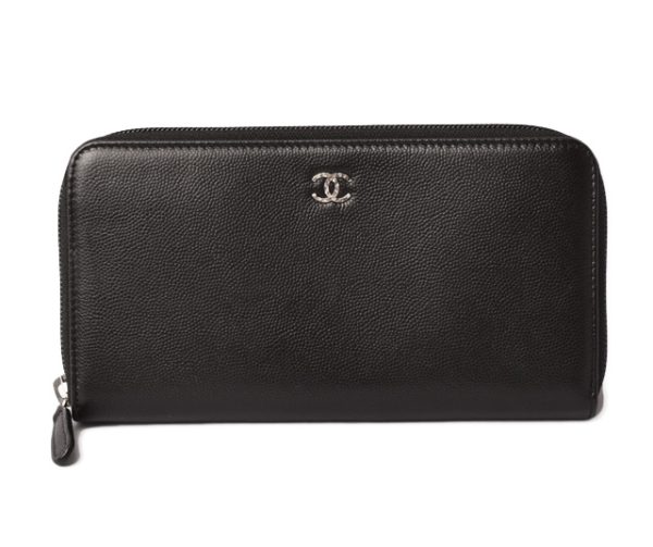 c 18 082 1 CHANEL Wallet Mini Caviar Black