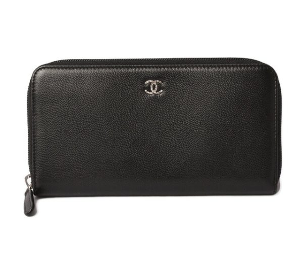 c 18 082 1 Chanel Patent Wallet Black