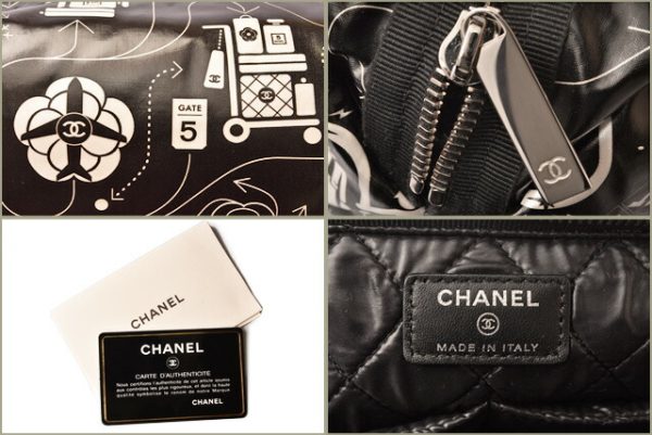 c 18 093 6 Chanel Clutch Bag Pouch Icon Black