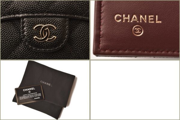 c 18 100 7 Chanel Round Wallet Lambskin Black