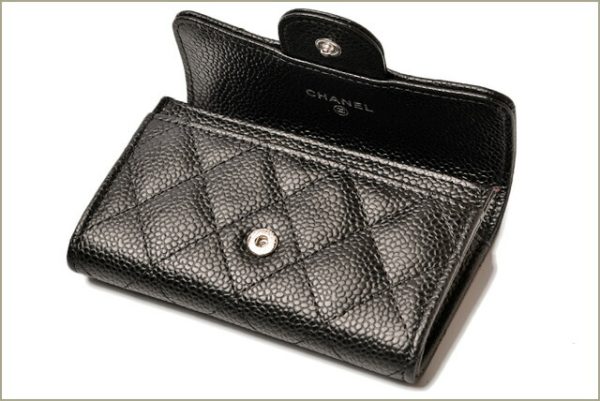 c 18 102 5 CHANEL Coin Case Caviar Black