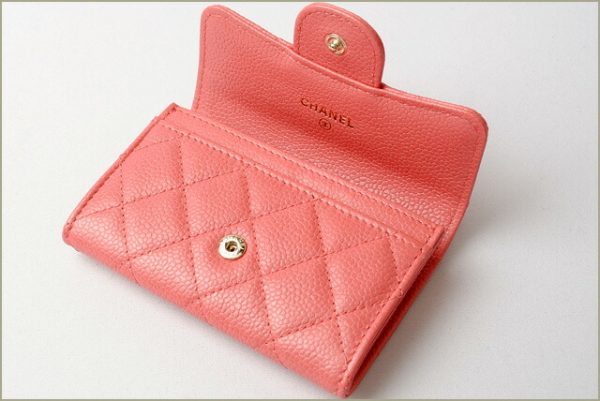 c 18 m3 4 CHANEL Coin Case Caviar Pink