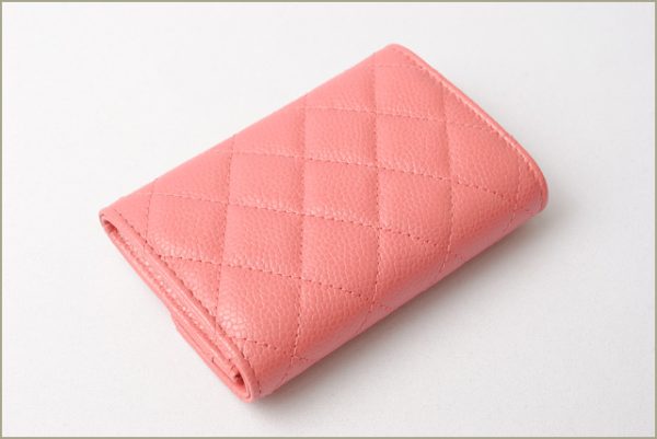 c 18 m3 5 CHANEL Coin Case Caviar Pink