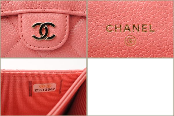 c 18 m3 6 CHANEL Coin Case Caviar Pink