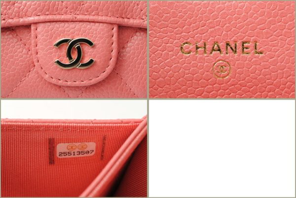 c 18 m3 6 Chanel Coin Case Caviar Skin Pink