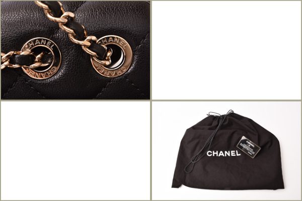 c 19 014 14 Chanel Chain Bag Lambskin Black