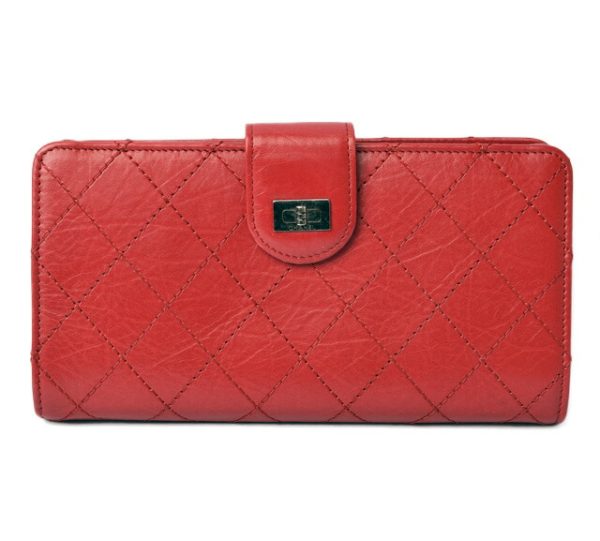 c 19 018 1 Chanel Long Wallet Rouge Red