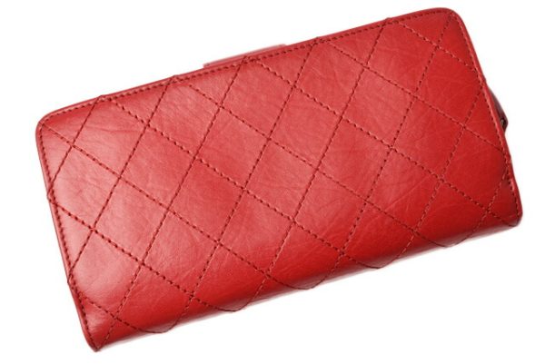 c 19 018 3 Chanel Long Wallet Rouge Red