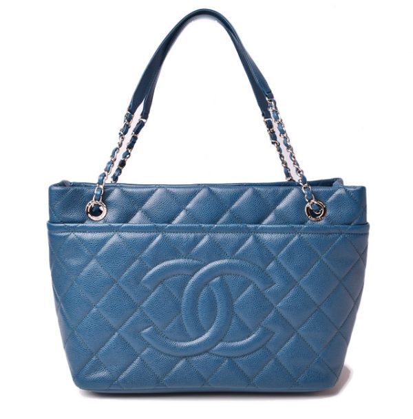 c 19 019 1 CHANEL Shoulder Bag Caviar Blue