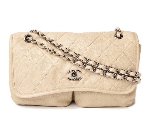 c 19 021 1 Chanel Chain Bag Shoulder Bag Caviar Skin Cream Bag