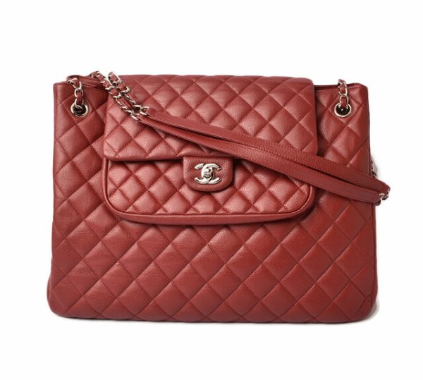 c 19 029 1 CHANEL Shoulder Bag Patent Rouge Red