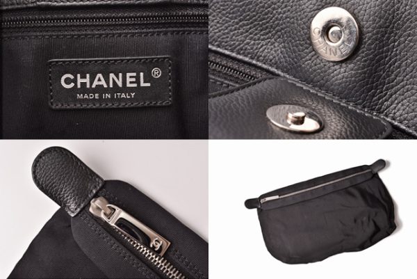 c 19 034 3 CHANEL Handbag Black