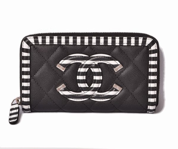 c 19 050 1 Chanel Mini Small Flap Wallet CC Filigree Black