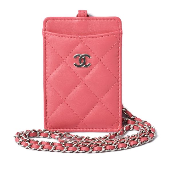 c 19 100 1 CHANEL Pass Case Lambskin Rose