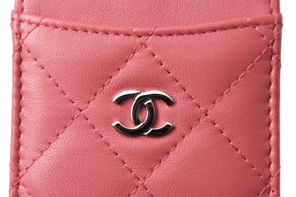 c 19 100 3 CHANEL Pass Case Lambskin Rose