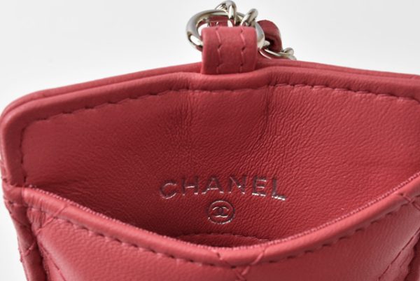 c 19 100 5 CHANEL Pass Case Lambskin Rose