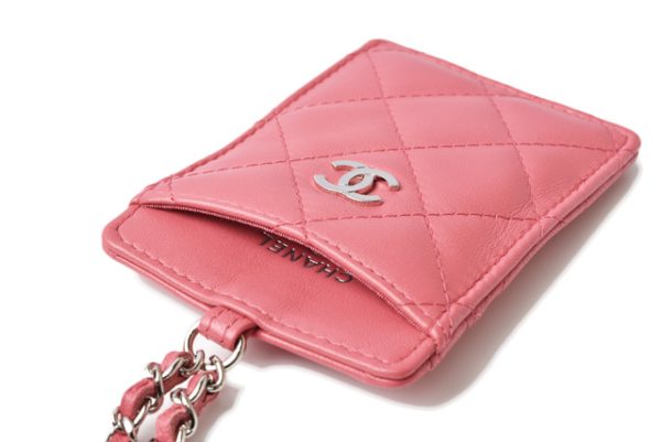 c 19 100 6 CHANEL Pass Case Lambskin Rose