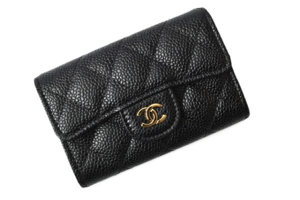 c 19 102 2 CHANEL Coin Case Caviar Black