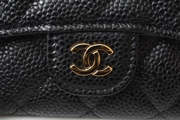 c 19 102 4 CHANEL Coin Case Caviar Black