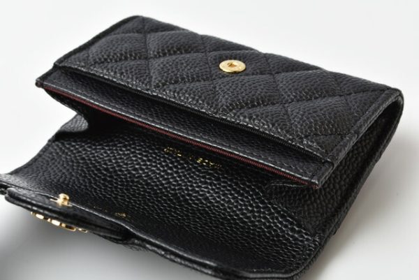 c 19 102 8 CHANEL Coin Case Caviar Black