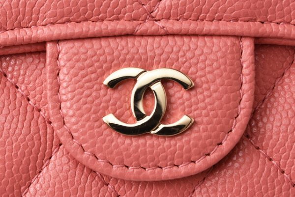 c 19 p0820 3 4 CHANEL Small Flap Wallet Caviar Pink