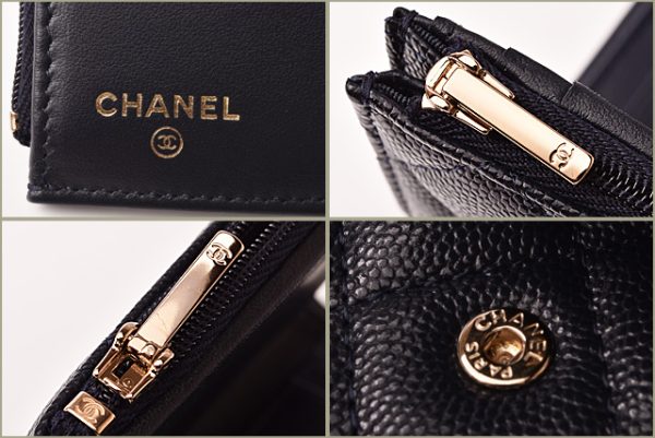 c 19 p0820 4 7 CHANEL Small Flap Wallet Caviar Blue