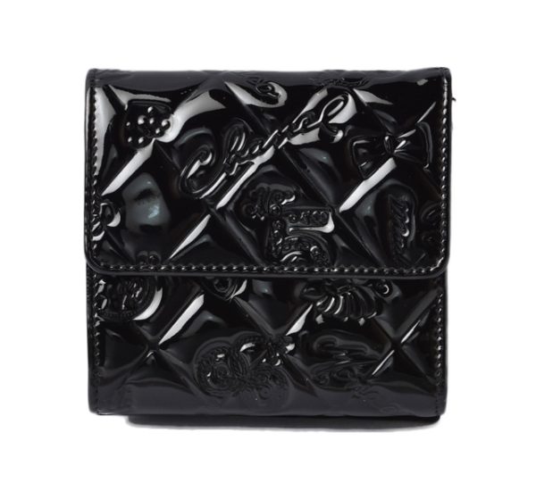 c 20 030 1 CHANEL Wallet Patent Black