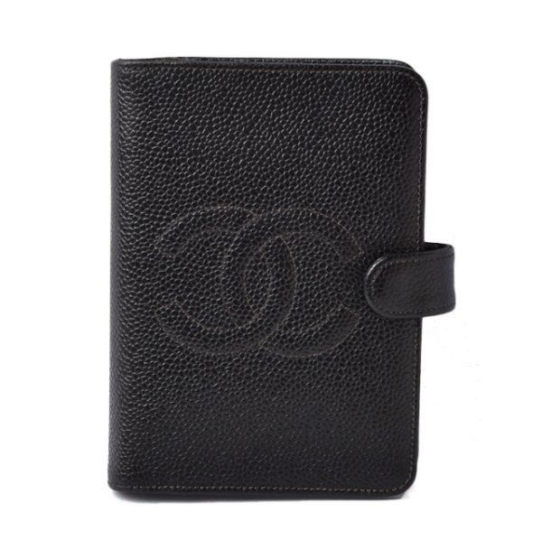 c m20 0210 2 1 Chanel Notebook Agenda PM Caviar Skin Black