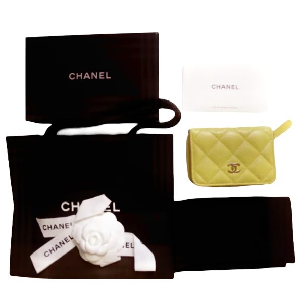 c1001010 1 CHANEL Matelasse Case Caviar Wallet Card Holder CocoMark Black