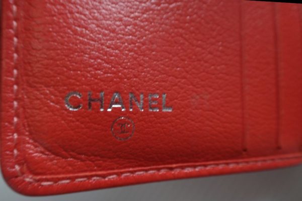 c1002166 010 CHANEL Wallet Mini Wallet Coin Orange Leather