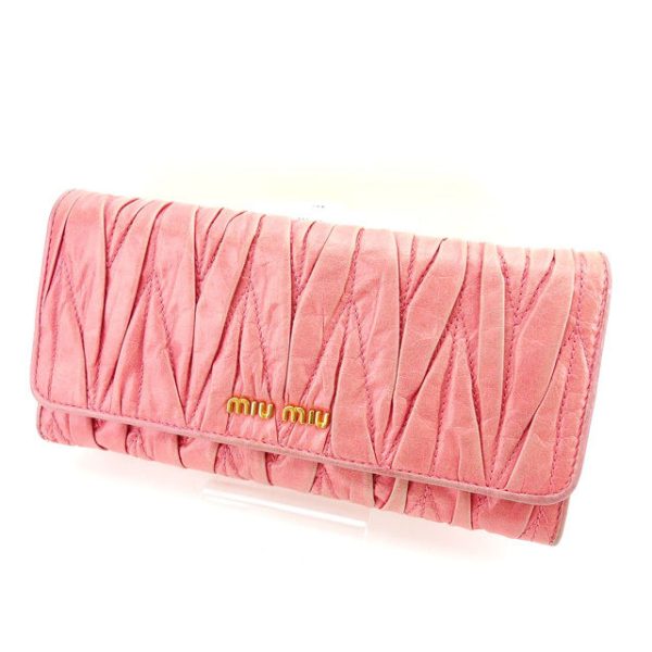 c2482 Miu Miu Long Wallet Matelasse