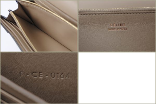 ce 100 15 4 CELINE Long Wallet Calfskin Indigo