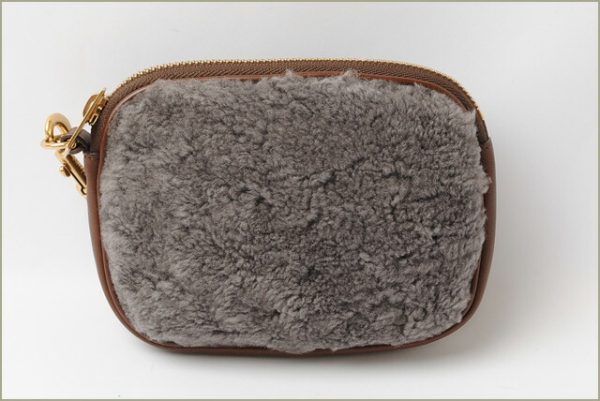 ce 16 024 3 Celine Pouch Fur Brown Black