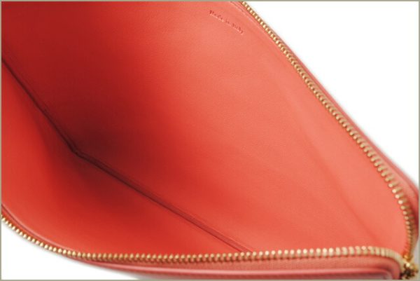 ce 16 027 2 CELINE Clutch Pouch Bicolor Flamingo