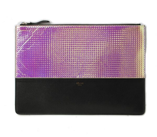 ce 16 049 1 CELINE Clutch Pouch Rainbow