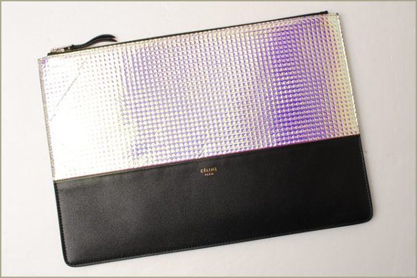 ce 16 049 2 CELINE Clutch Pouch Rainbow