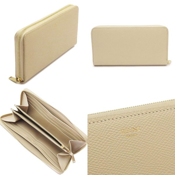 ce10b553bel 12 Celine Large Zipped Wallet Leather