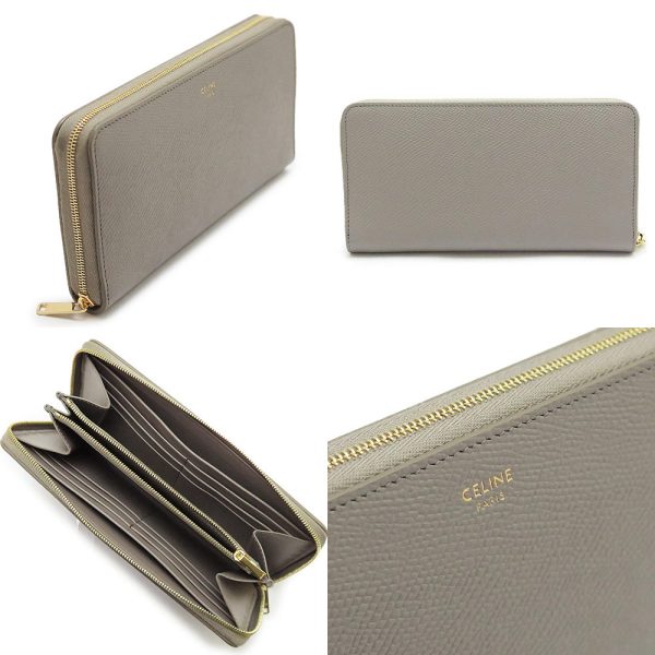 ce10b553bel 4 Celine Large Zipped Wallet Leather