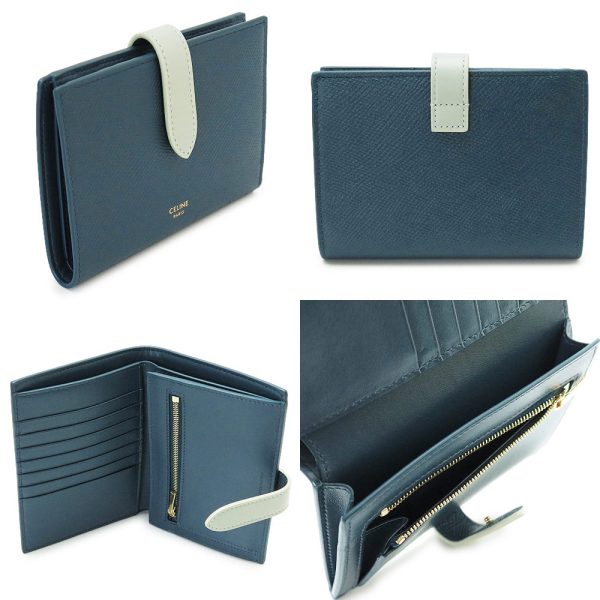 ce10b643bru 5 CELINE Medium Strap Wallet Bicolor