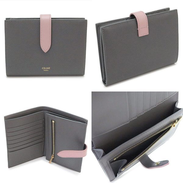 ce10b643bru 7 CELINE Medium Strap Wallet Bicolor