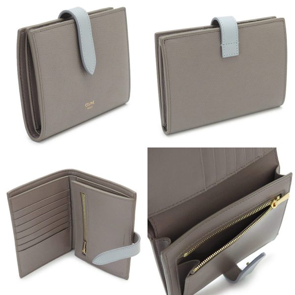 ce10b643bru 9 CELINE Medium Strap Wallet Bicolor