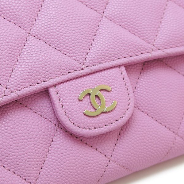 chanelclassicwa 5 CHANEL Quilted Long Wallet Pink