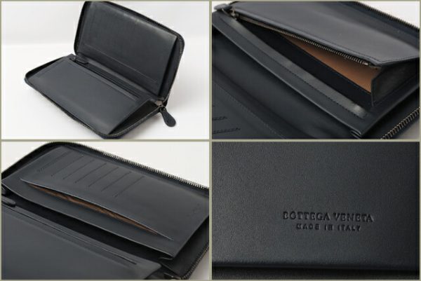 co bv 001 3 Bottega Veneta Long Wallet Intrecciato Blue