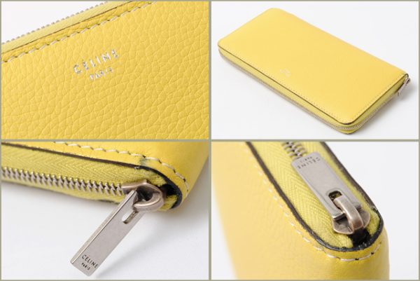 co ce 036 2 CELINE Long Wallet Calfskin Yellow