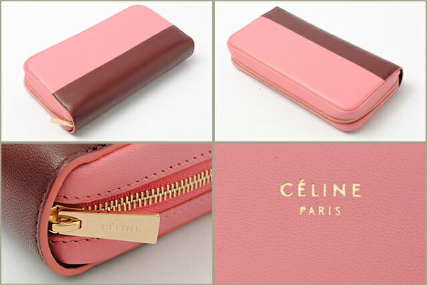 co ce 048 2 CELINE Long Wallet Lambskin Pink