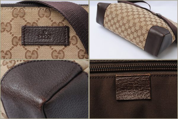 co g 0035 2 Gucci Shoulder Bag GG Brown Beige